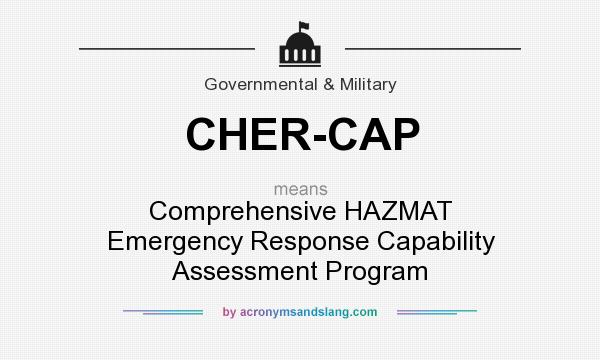 What does CHER-CAP mean? It stands for Comprehensive HAZMAT Emergency Response Capability Assessment Program
