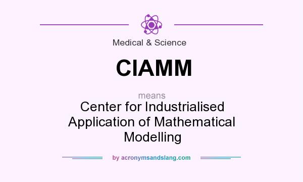 What does CIAMM mean? It stands for Center for Industrialised Application of Mathematical Modelling