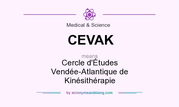 What does CEVAK mean? It stands for Cercle d`Études Vendée-Atlantique de Kinésithérapie