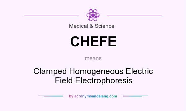 What does CHEFE mean? It stands for Clamped Homogeneous Electric Field Electrophoresis