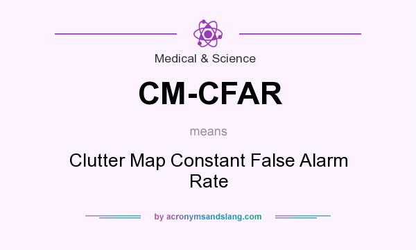 What does CM-CFAR mean? It stands for Clutter Map Constant False Alarm Rate