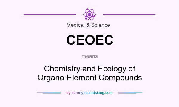 What does CEOEC mean? It stands for Chemistry and Ecology of Organo-Element Compounds