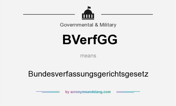 What does BVerfGG mean? It stands for Bundesverfassungsgerichtsgesetz