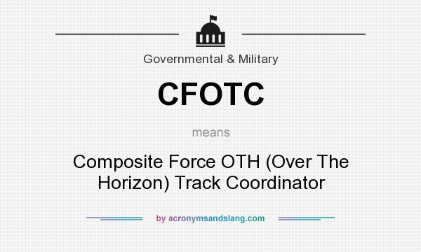What does CFOTC mean? It stands for Composite Force OTH (Over The Horizon) Track Coordinator