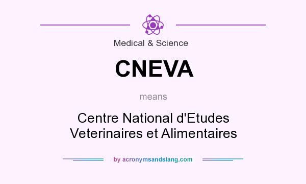 What does CNEVA mean? It stands for Centre National d`Etudes Veterinaires et Alimentaires