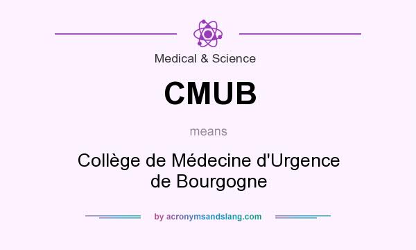 What does CMUB mean? It stands for Collège de Médecine d`Urgence de Bourgogne