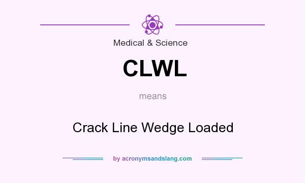 What does CLWL mean? It stands for Crack Line Wedge Loaded