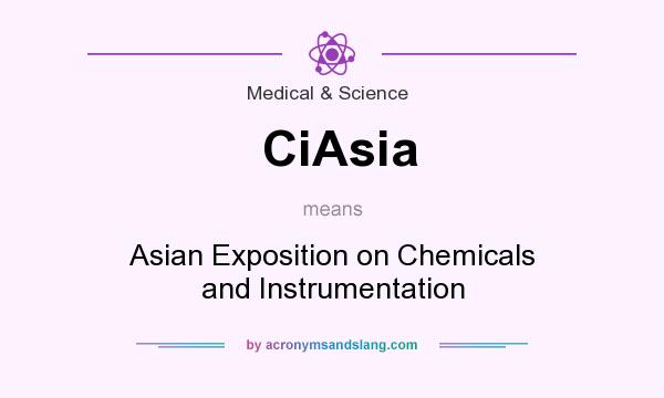 What does CiAsia mean? It stands for Asian Exposition on Chemicals and Instrumentation