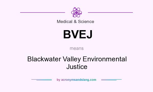 What does BVEJ mean? It stands for Blackwater Valley Environmental Justice