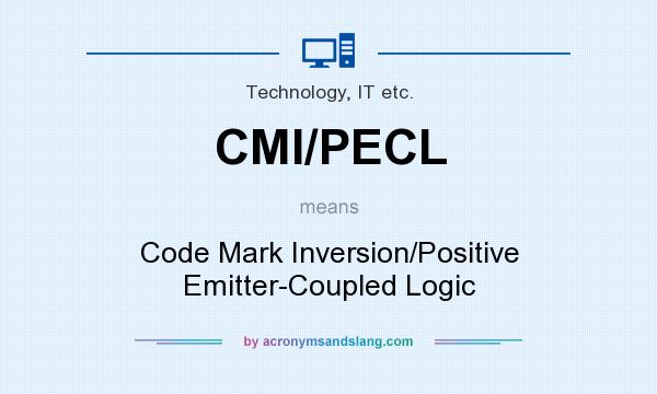 What does CMI/PECL mean? It stands for Code Mark Inversion/Positive Emitter-Coupled Logic