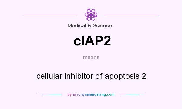 What does cIAP2 mean? It stands for cellular inhibitor of apoptosis 2