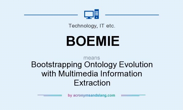 What does BOEMIE mean? It stands for Bootstrapping Ontology Evolution with Multimedia Information Extraction