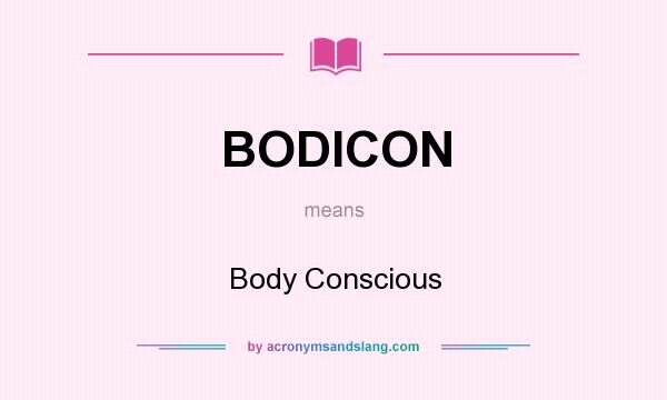 What does BODICON mean? It stands for Body Conscious