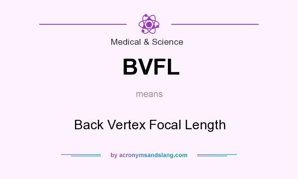 What does BVFL mean? It stands for Back Vertex Focal Length