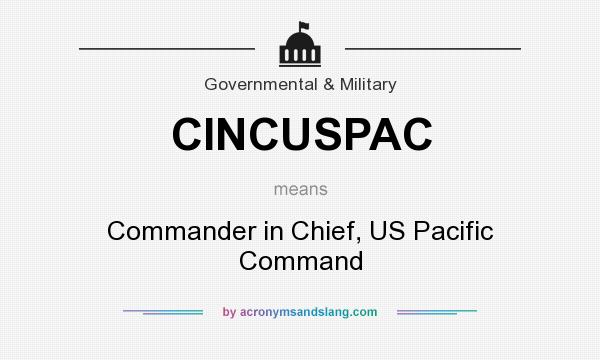 What does CINCUSPAC mean? It stands for Commander in Chief, US Pacific Command