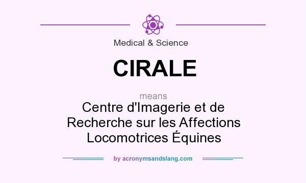 What does CIRALE mean? It stands for Centre d`Imagerie et de Recherche sur les Affections Locomotrices Équines