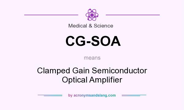 What does CG-SOA mean? It stands for Clamped Gain Semiconductor Optical Amplifier
