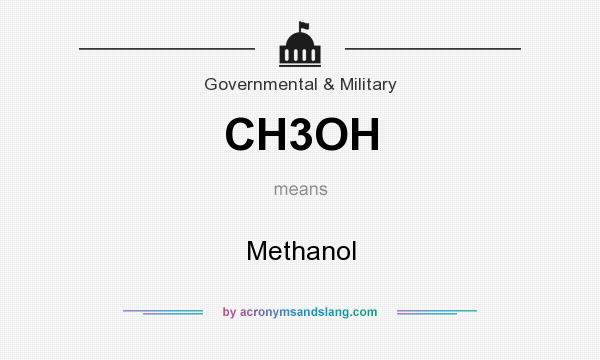 What does CH3OH mean? It stands for Methanol