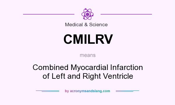 What does CMILRV mean? It stands for Combined Myocardial Infarction of Left and Right Ventricle