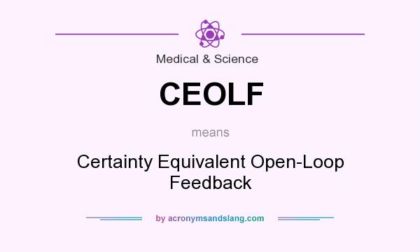 What does CEOLF mean? It stands for Certainty Equivalent Open-Loop Feedback