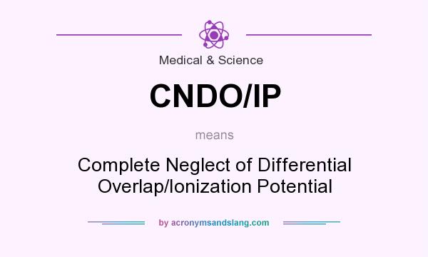 What does CNDO/IP mean? It stands for Complete Neglect of Differential Overlap/Ionization Potential