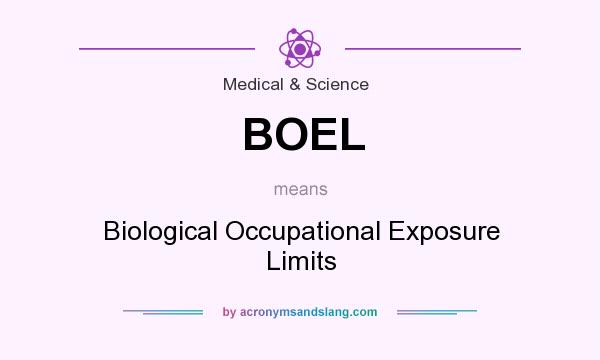 What does BOEL mean? It stands for Biological Occupational Exposure Limits