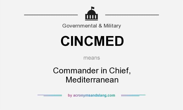 What does CINCMED mean? It stands for Commander in Chief, Mediterranean