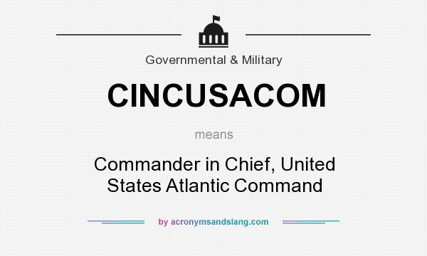 What does CINCUSACOM mean? It stands for Commander in Chief, United States Atlantic Command