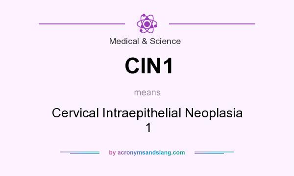 What does CIN1 mean? It stands for Cervical Intraepithelial Neoplasia 1