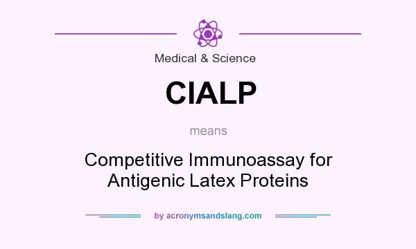 What does CIALP mean? It stands for Competitive Immunoassay for Antigenic Latex Proteins