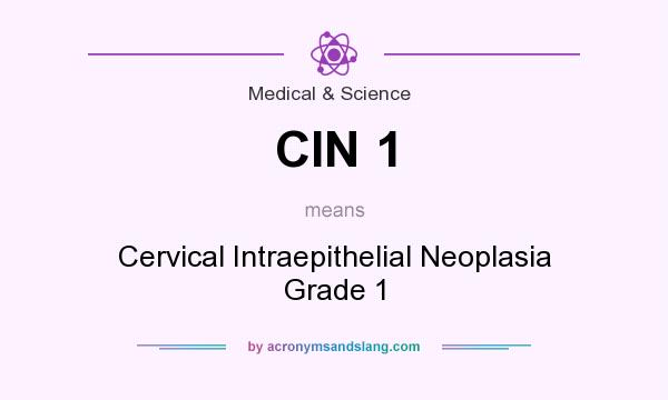 What does CIN 1 mean? It stands for Cervical Intraepithelial Neoplasia Grade 1