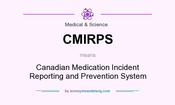 What does CMIRPS mean? It stands for Canadian Medication Incident Reporting and Prevention System