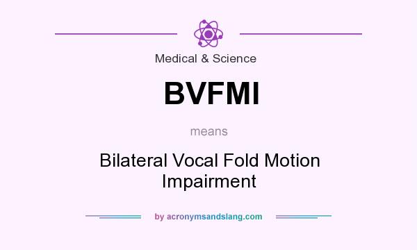 What does BVFMI mean? It stands for Bilateral Vocal Fold Motion Impairment