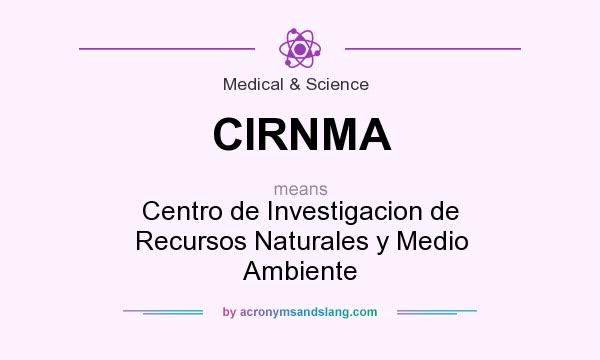 What does CIRNMA mean? It stands for Centro de Investigacion de Recursos Naturales y Medio Ambiente