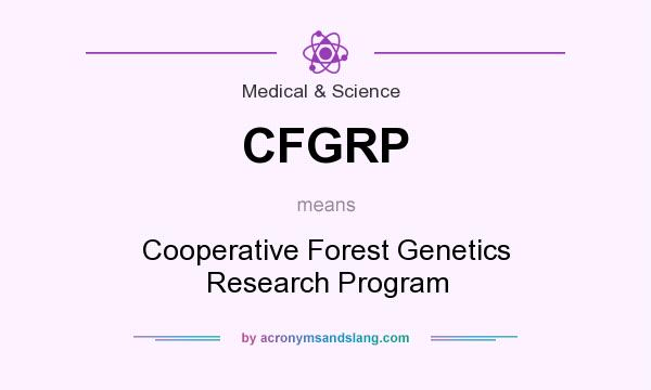 What does CFGRP mean? It stands for Cooperative Forest Genetics Research Program