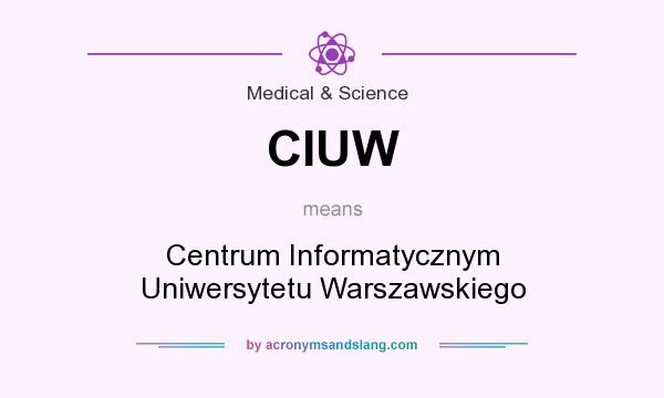 What does CIUW mean? It stands for Centrum Informatycznym Uniwersytetu Warszawskiego