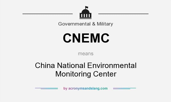 What does CNEMC mean? It stands for China National Environmental Monitoring Center