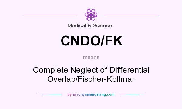 What does CNDO/FK mean? It stands for Complete Neglect of Differential Overlap/Fischer-Kollmar