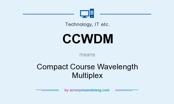 What does CCWDM mean? It stands for Compact Course Wavelength Multiplex