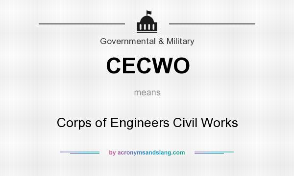 What does CECWO mean? It stands for Corps of Engineers Civil Works