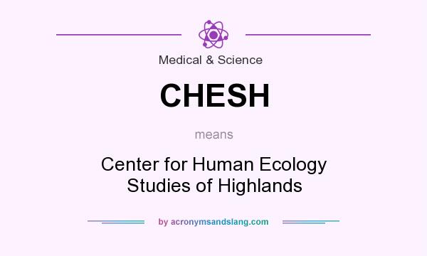What does CHESH mean? It stands for Center for Human Ecology Studies of Highlands