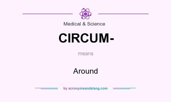What does CIRCUM- mean? It stands for Around
