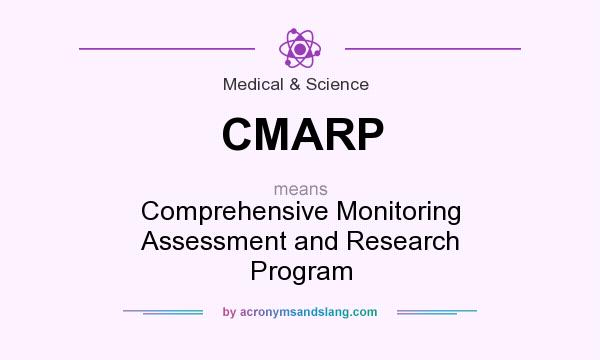 What does CMARP mean? It stands for Comprehensive Monitoring Assessment and Research Program