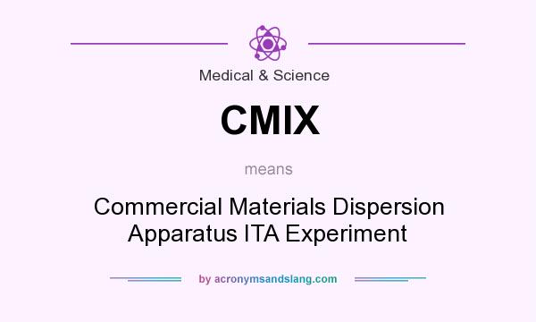 What does CMIX mean? It stands for Commercial Materials Dispersion Apparatus ITA Experiment