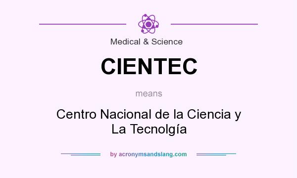 What does CIENTEC mean? It stands for Centro Nacional de la Ciencia y La Tecnolgía