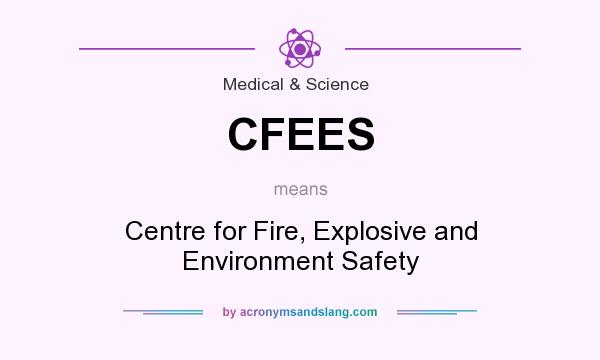 What does CFEES mean? It stands for Centre for Fire, Explosive and Environment Safety