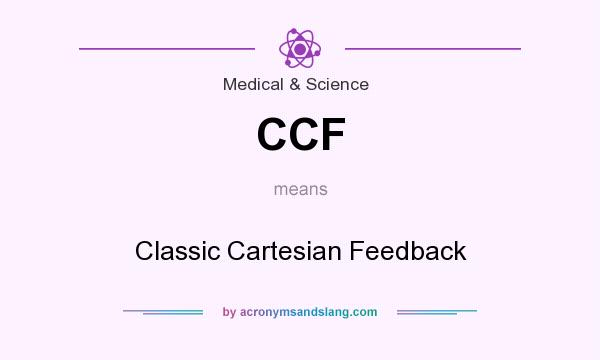 What does CCF mean? It stands for Classic Cartesian Feedback