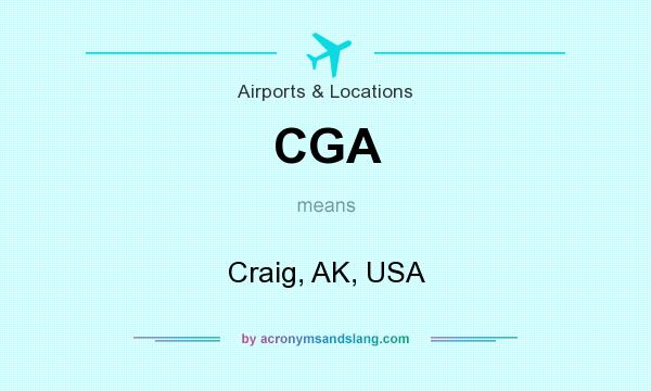 What does CGA mean? It stands for Craig, AK, USA