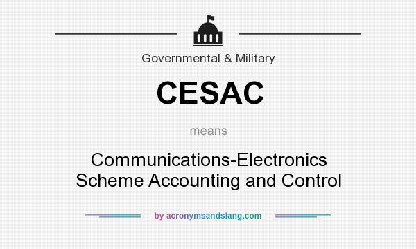 What does CESAC mean? It stands for Communications-Electronics Scheme Accounting and Control