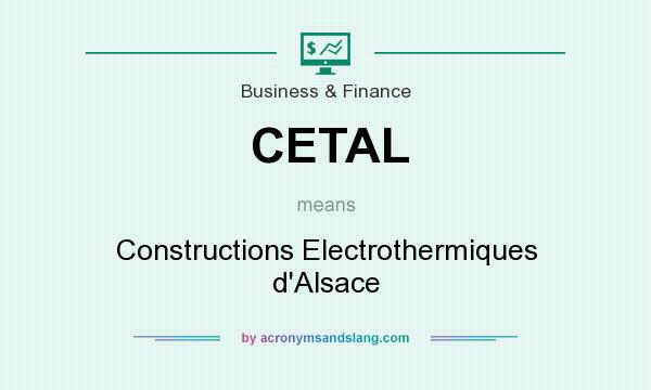What does CETAL mean? It stands for Constructions Electrothermiques d`Alsace